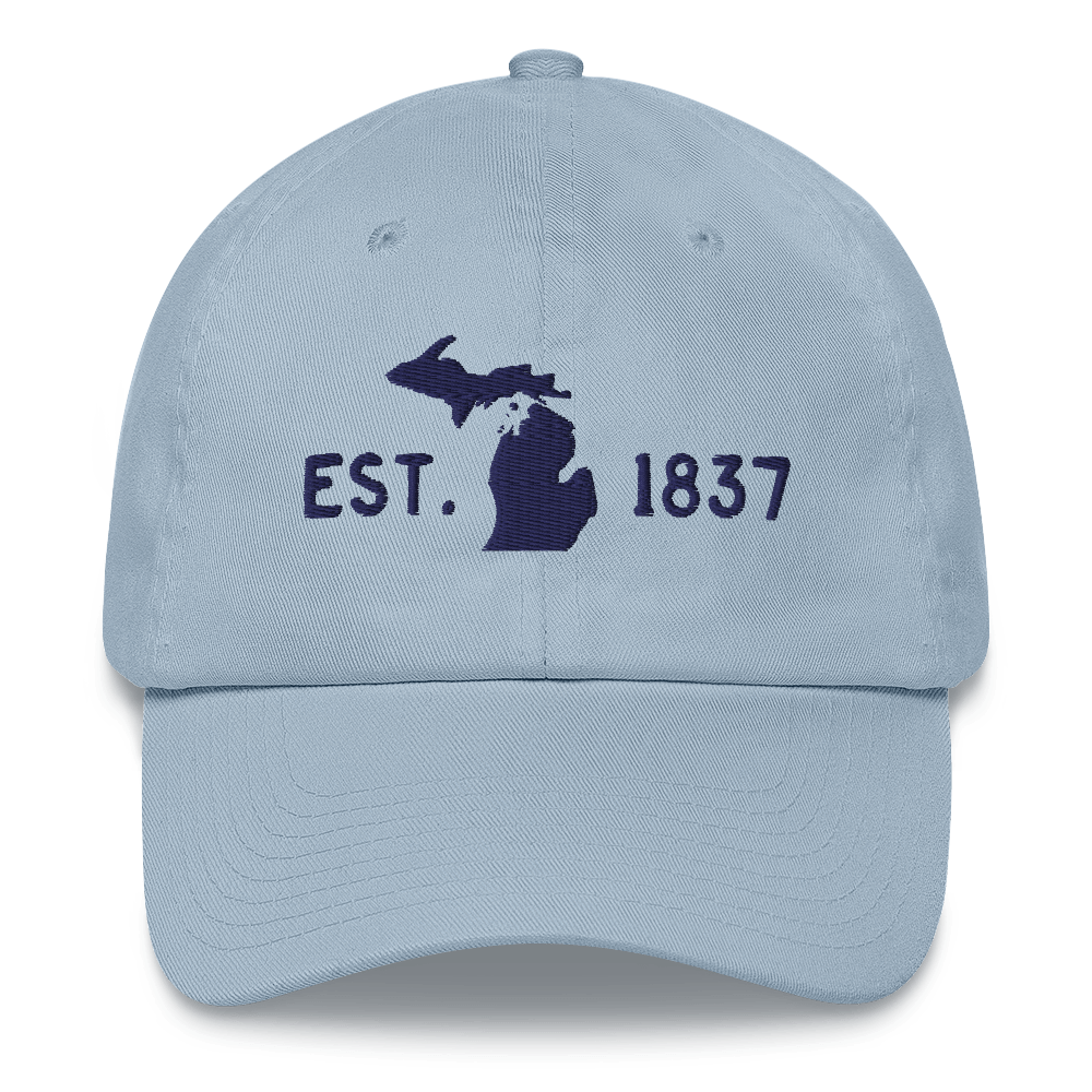 Michigan 'EST 1837' Dad Hat (Licence Plate Font)