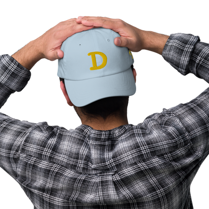 Detroit 'Old French D' Dad Hat (w/ Side Design) | Gold Embroidery