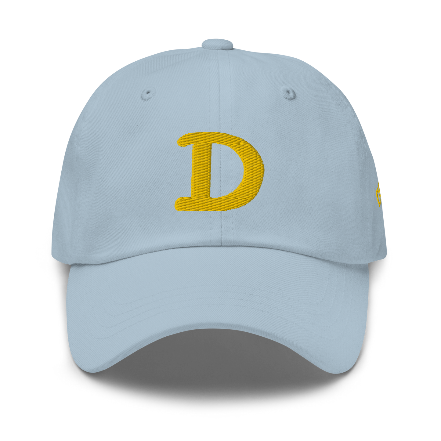 Detroit 'Old French D' Dad Hat (w/ Side Design) | Gold Embroidery