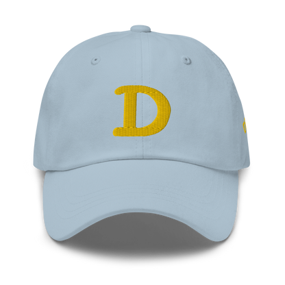 Detroit 'Old French D' Dad Hat (w/ Side Design) | Gold Embroidery