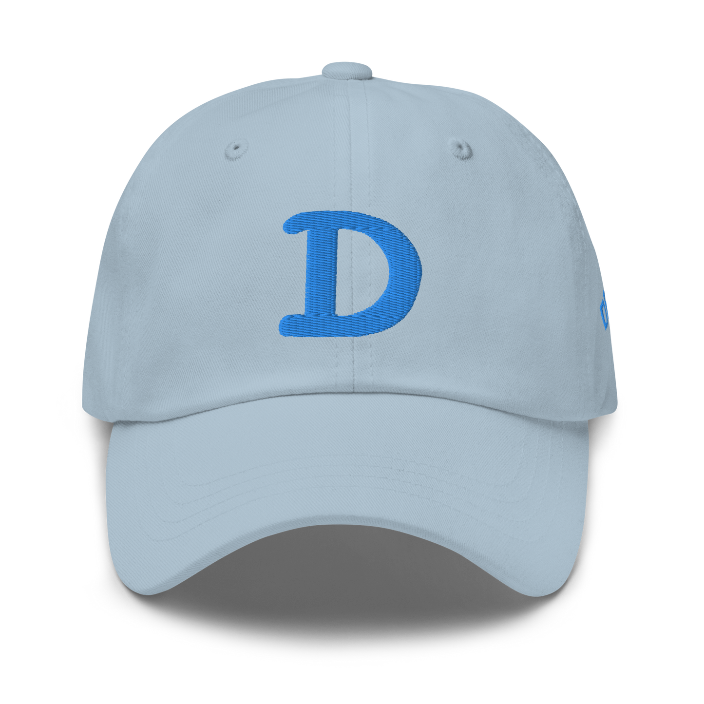 Detroit 'Old French D' Dad Hat (w/ Side Design) | Azure Embroidery