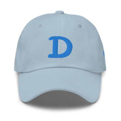 Detroit 'Old French D' Dad Hat (w/ Side Design) | Azure Embroidery