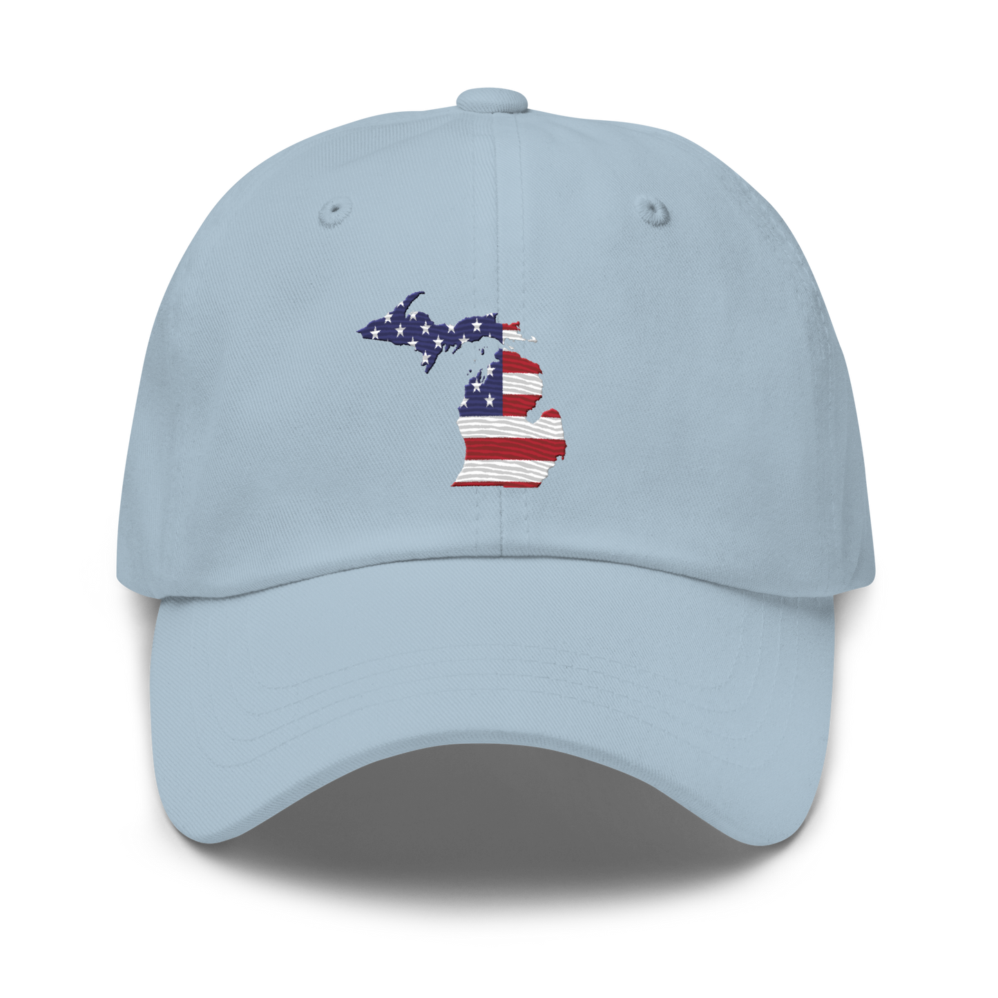 State of Michigan Dad Hat (w/ USA Flag Outline)