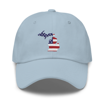 State of Michigan Dad Hat (w/ USA Flag Outline)