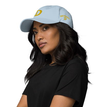 Detroit 'Old French D' Dad Hat (w/ Side Design) | Gold Embroidery