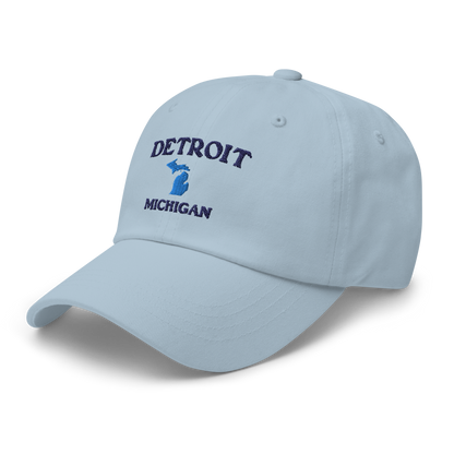 'Detroit Michigan' Dad Hat (w/ Michigan Outline)