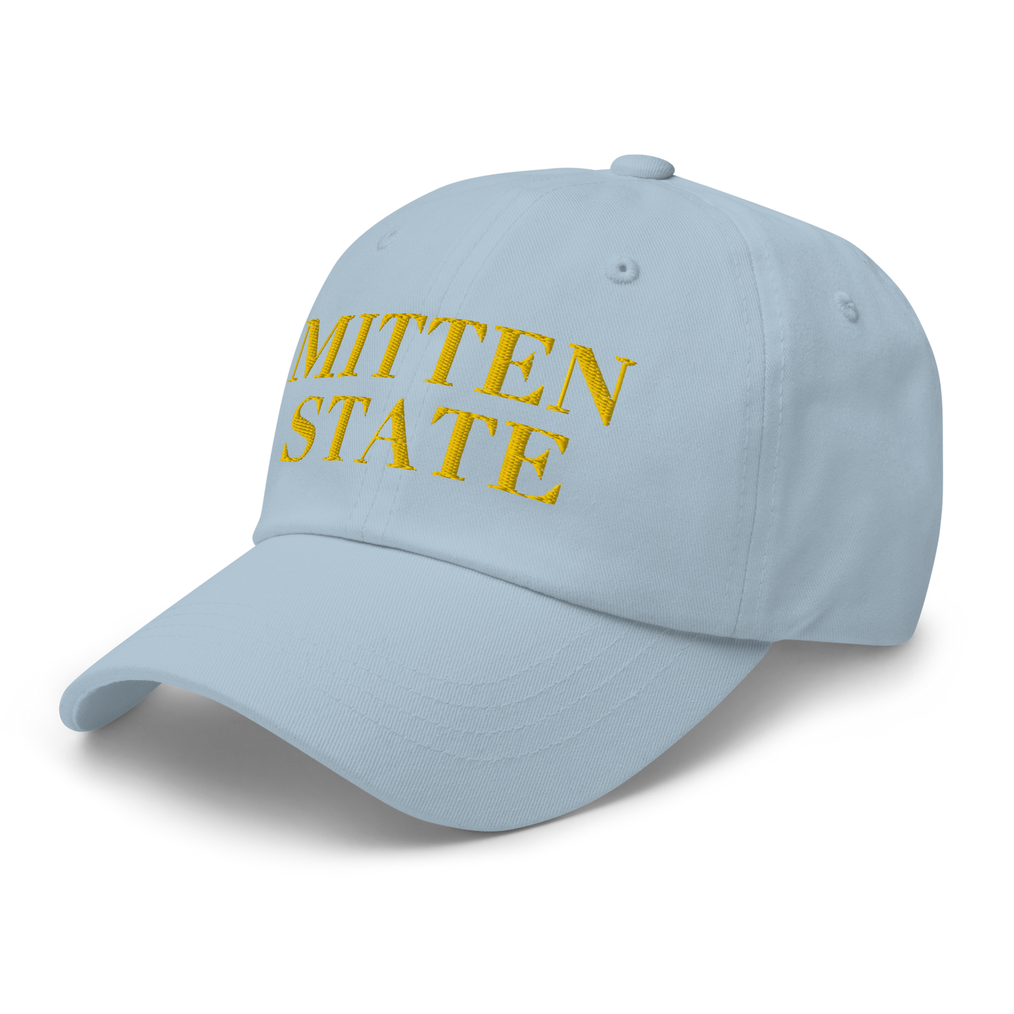 Michigan 'Mitten State' Dad Hat (Didone Font) | Gold Embroidery