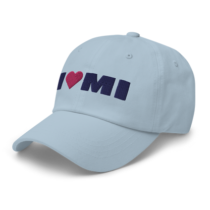 Michigan 'I ❤️ MI' Dad Hat (French Olive Font)