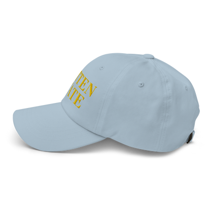 Michigan 'Mitten State' Dad Hat (Didone Font) | Gold Embroidery