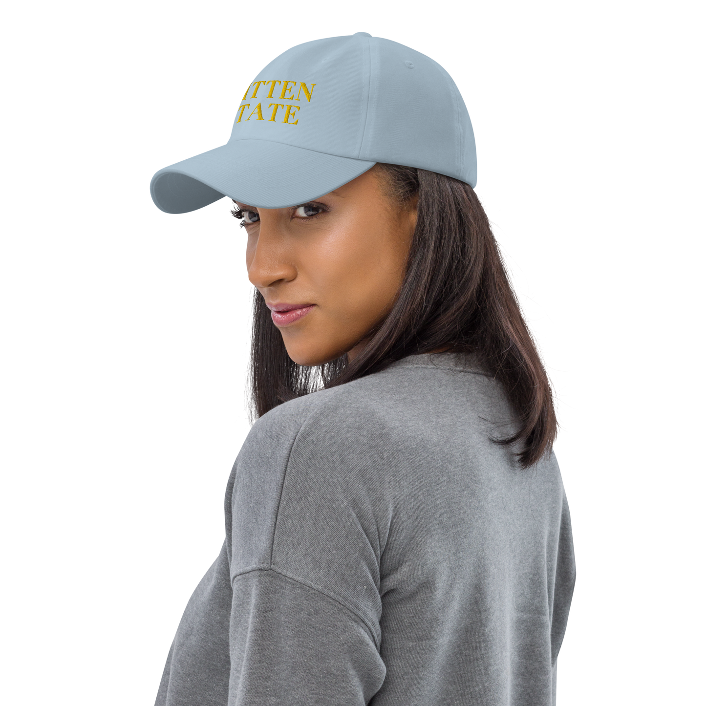 Michigan 'Mitten State' Dad Hat (Didone Font) | Gold Embroidery