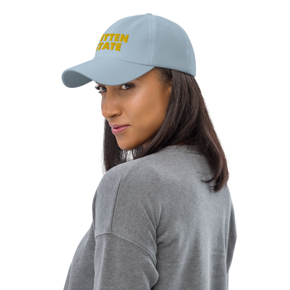 Michigan 'Mitten State' Dad Hat (Geometric Sans Font) | Gold Embroidery