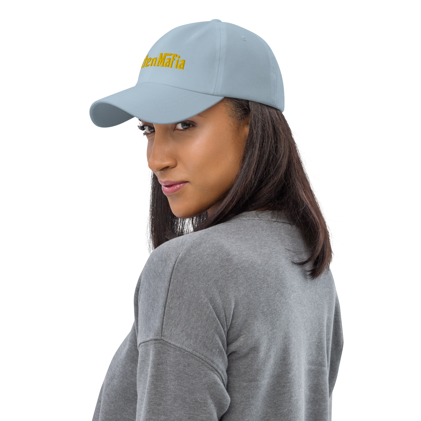 Michigan 'MittenMafia' Dad Hat (Gangster Font) | Gold Embroidery