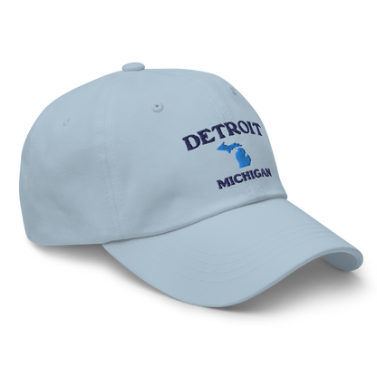 'Detroit Michigan' Dad Hat (w/ Michigan Outline)