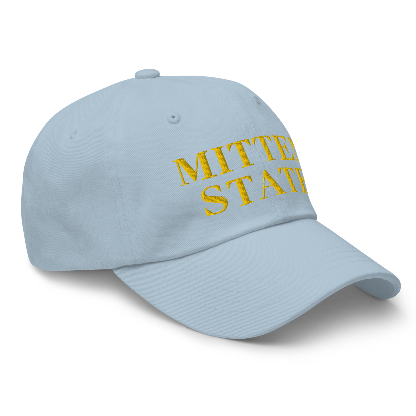 Michigan 'Mitten State' Dad Hat (Didone Font) | Gold Embroidery