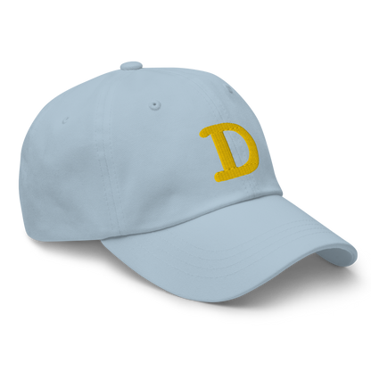 Detroit 'Old French D' Dad Hat (w/ Side Design) | Gold Embroidery