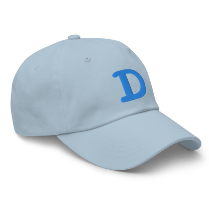 Detroit 'Old French D' Dad Hat (w/ Side Design) | Azure Embroidery