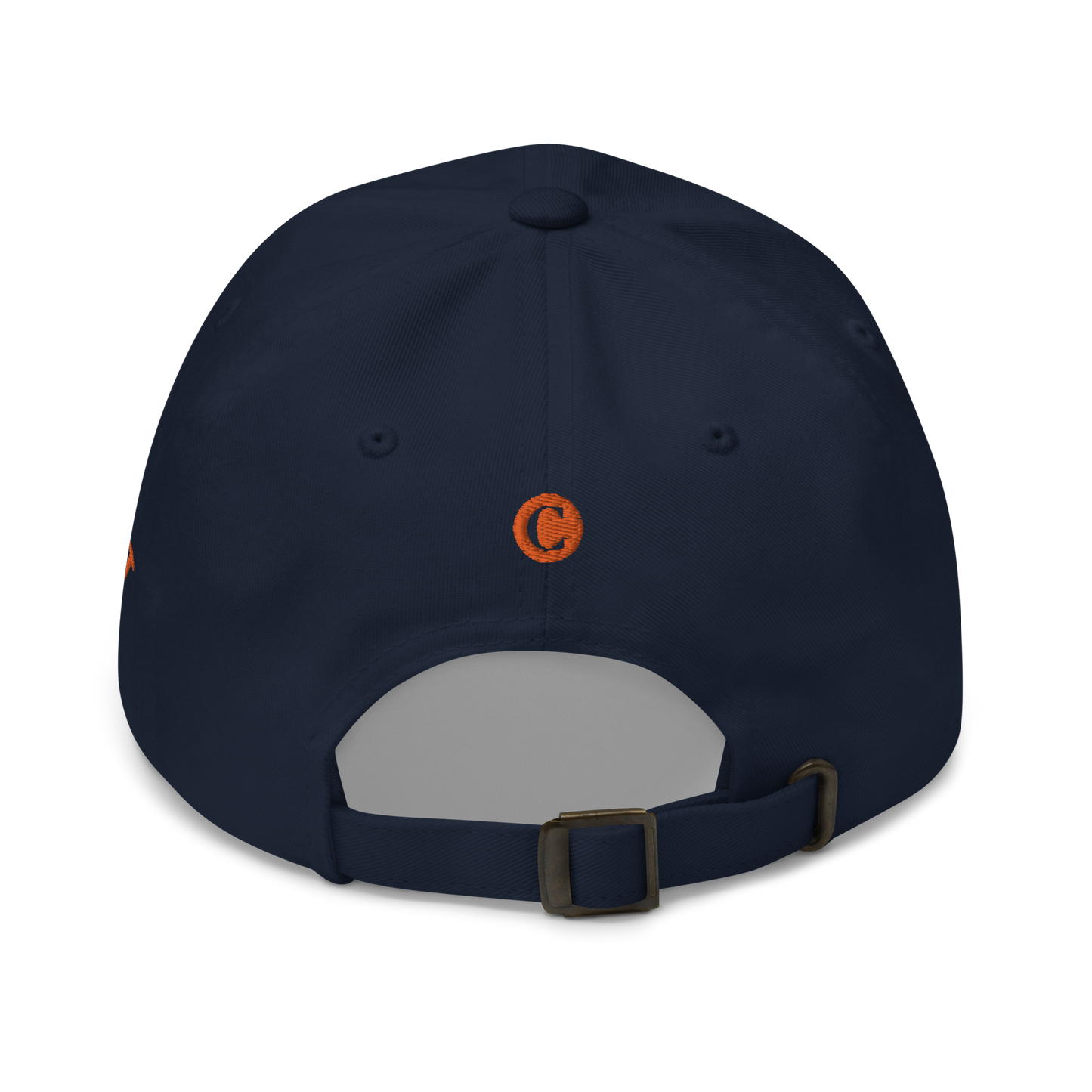 Detroit 'Old French D' Dad Hat (w/ Side Design) | Orange Embroidery