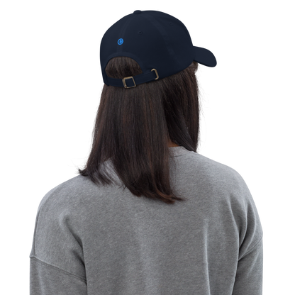 Detroit 'Old French D' Dad Hat (w/ Side Design) | Azure Embroidery