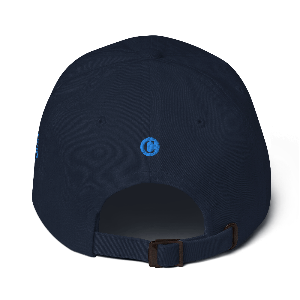 Detroit 'Old French D' Dad Hat (w/ Side Design) | Azure Embroidery