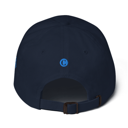 Detroit 'Old French D' Dad Hat (w/ Side Design) | Azure Embroidery