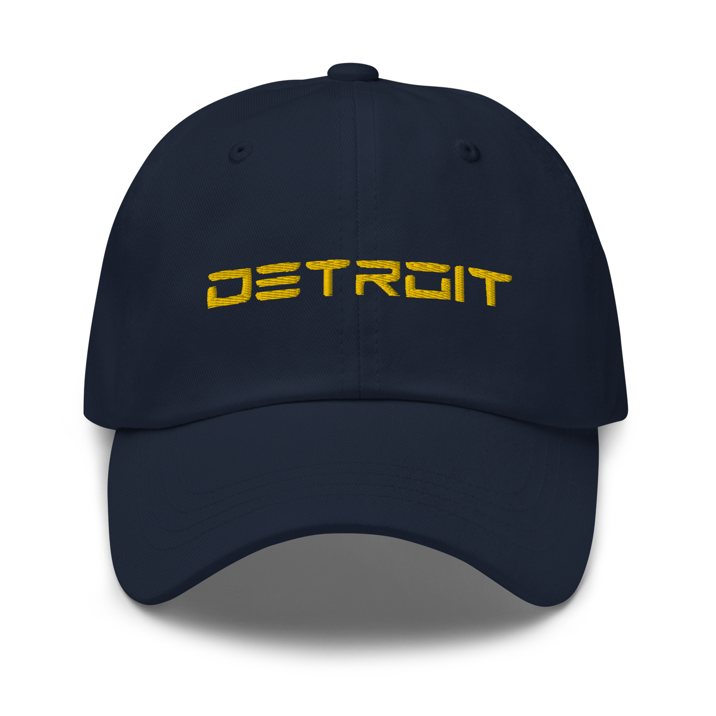 'Detroit' Dad Hat (Electric Font) | Gold Embroidery