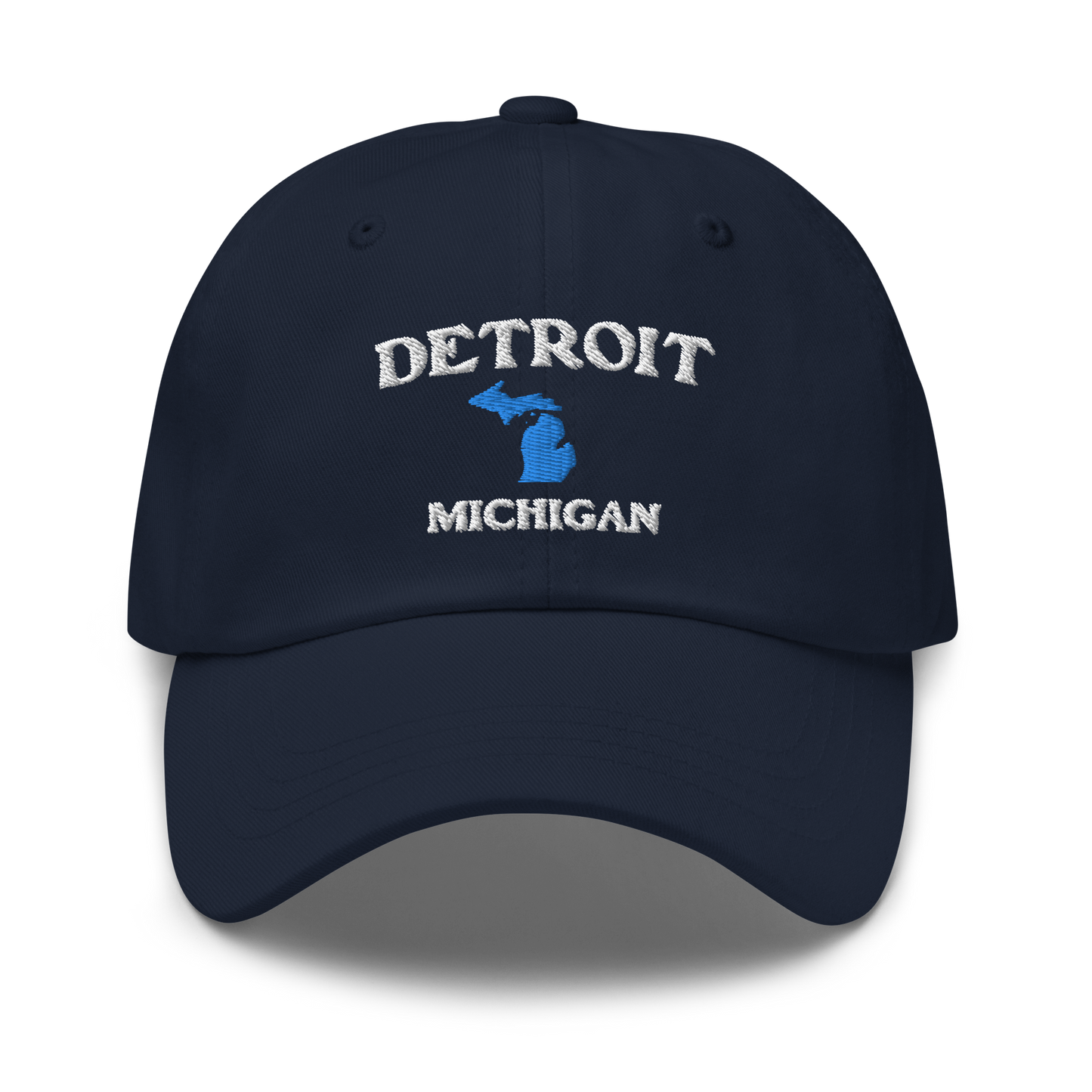 'Detroit Michigan' Dad Hat (w/ Michigan Outline)