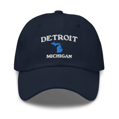 'Detroit Michigan' Dad Hat (w/ Michigan Outline)