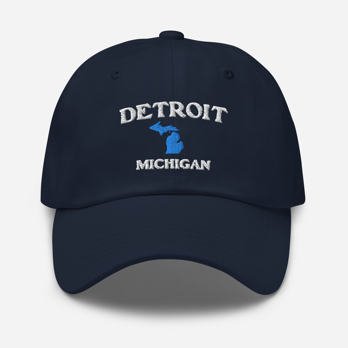 'Detroit Michigan' Dad Hat (w/ Michigan Outline)