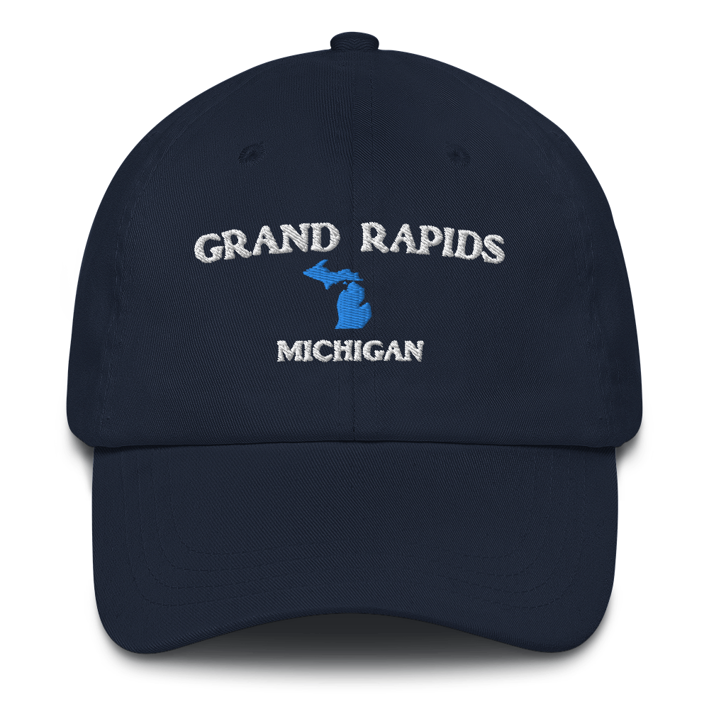 'Grand Rapids Michigan' Dad Hat (w/ Michigan Outline)