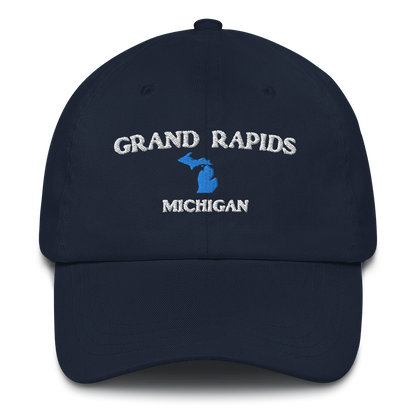 'Grand Rapids Michigan' Dad Hat (w/ Michigan Outline)