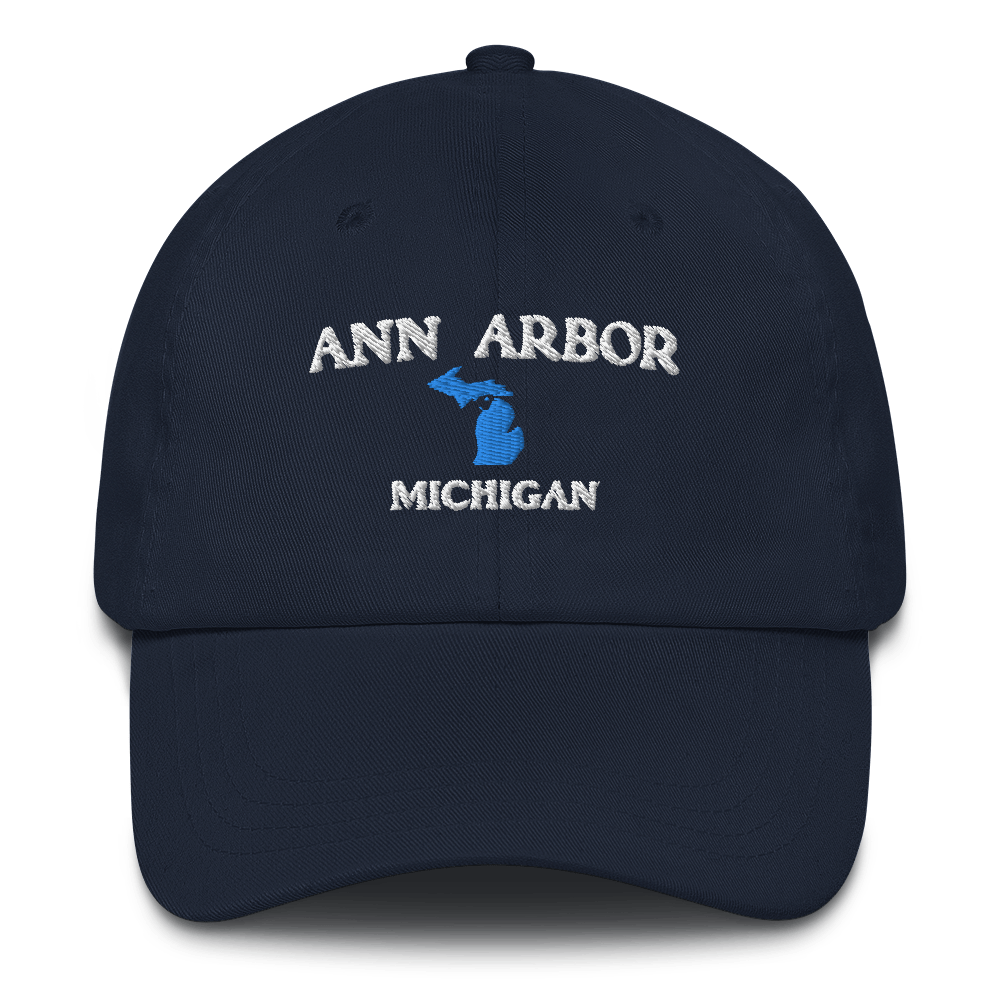 'Ann Arbor Michigan' Dad Hat (w/ Michigan Outline)