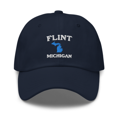 'Flint Michigan' Dad Hat (w/ Michigan Outline)