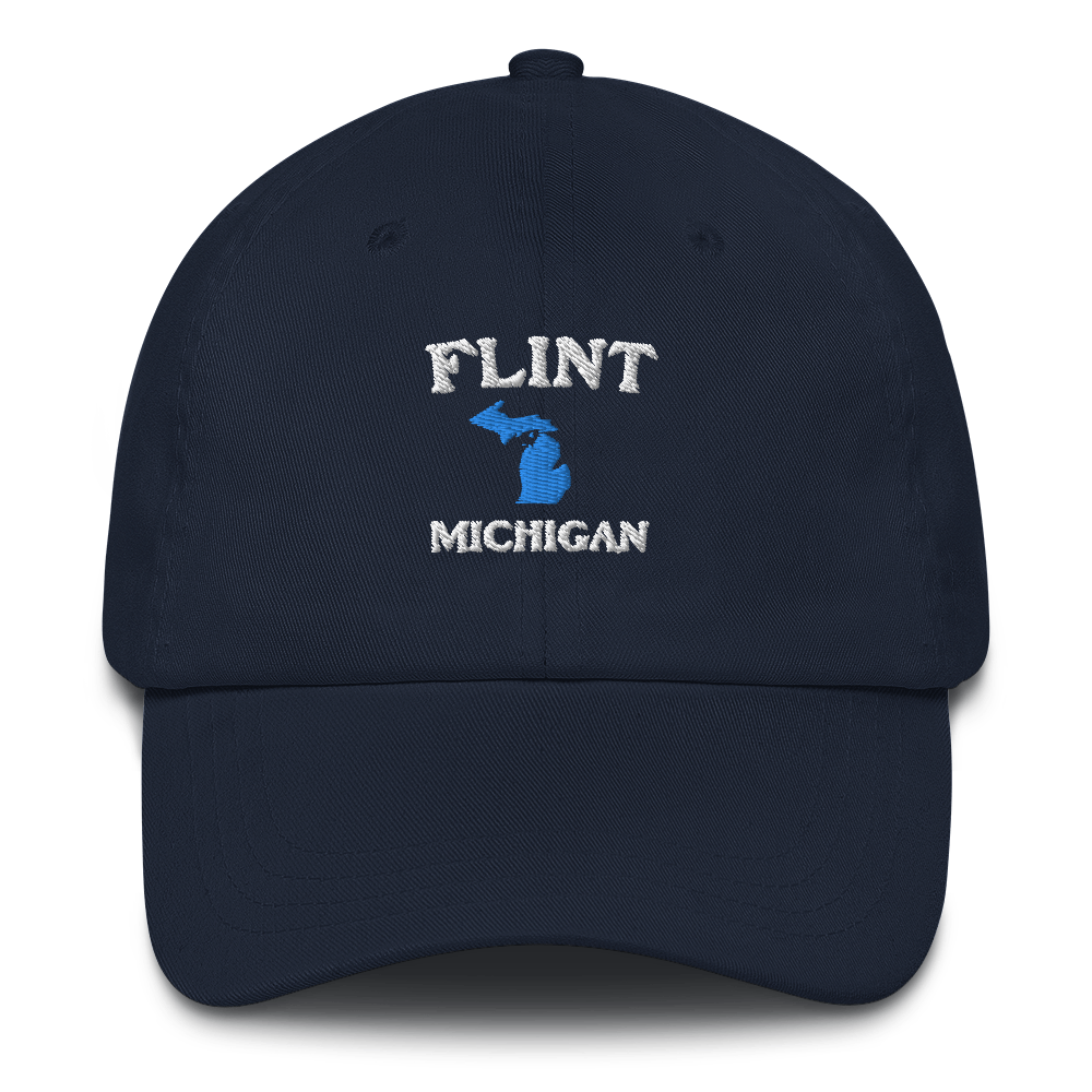 'Flint Michigan' Dad Hat (w/ Michigan Outline)