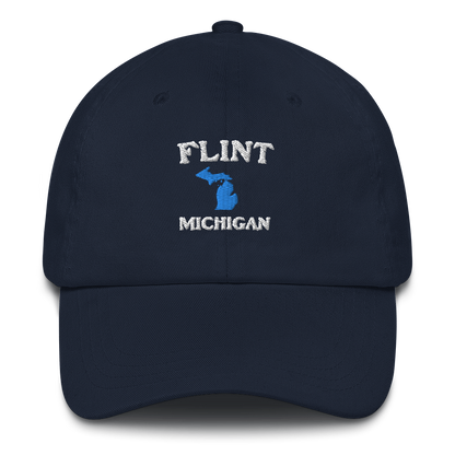 'Flint Michigan' Dad Hat (w/ Michigan Outline)