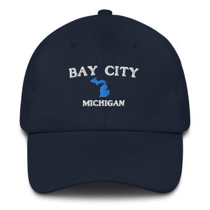 'Bay City Michigan' Dad Hat (w/ Michigan Outline)