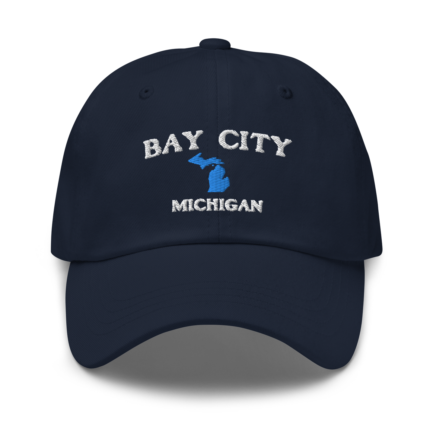 'Bay City Michigan' Dad Hat (w/ Michigan Outline)