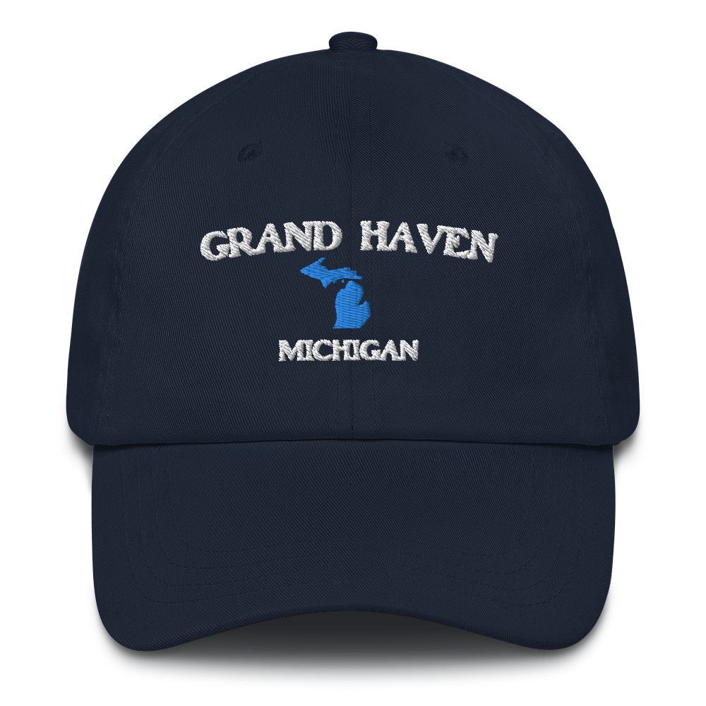 'Grand Haven Michigan' Dad Hat (w/ Michigan Outline)