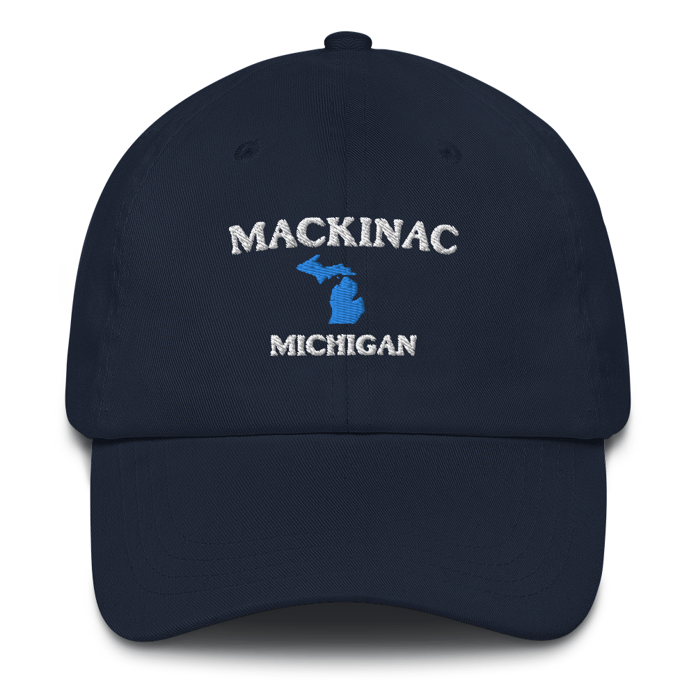 'Mackinac Michigan' Dad Hat (w/ Michigan Outline)