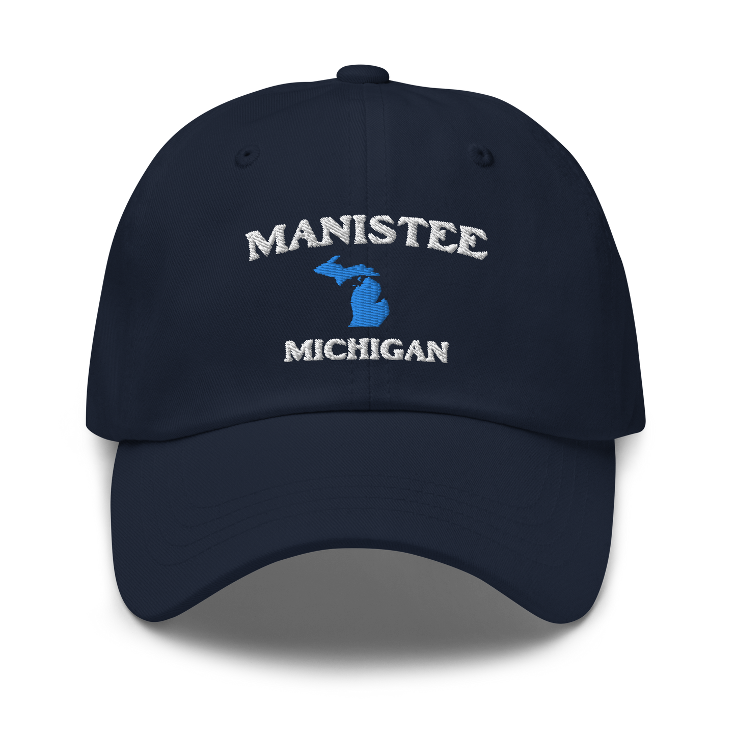 'Manistee Michigan' Dad Hat (w/ Michigan Outline)