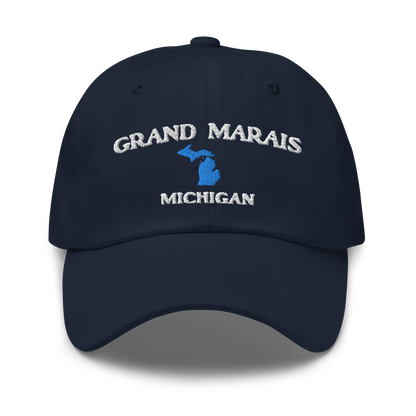 'Grand Marais Michigan' Dad Hat (w/ Michigan Outline)