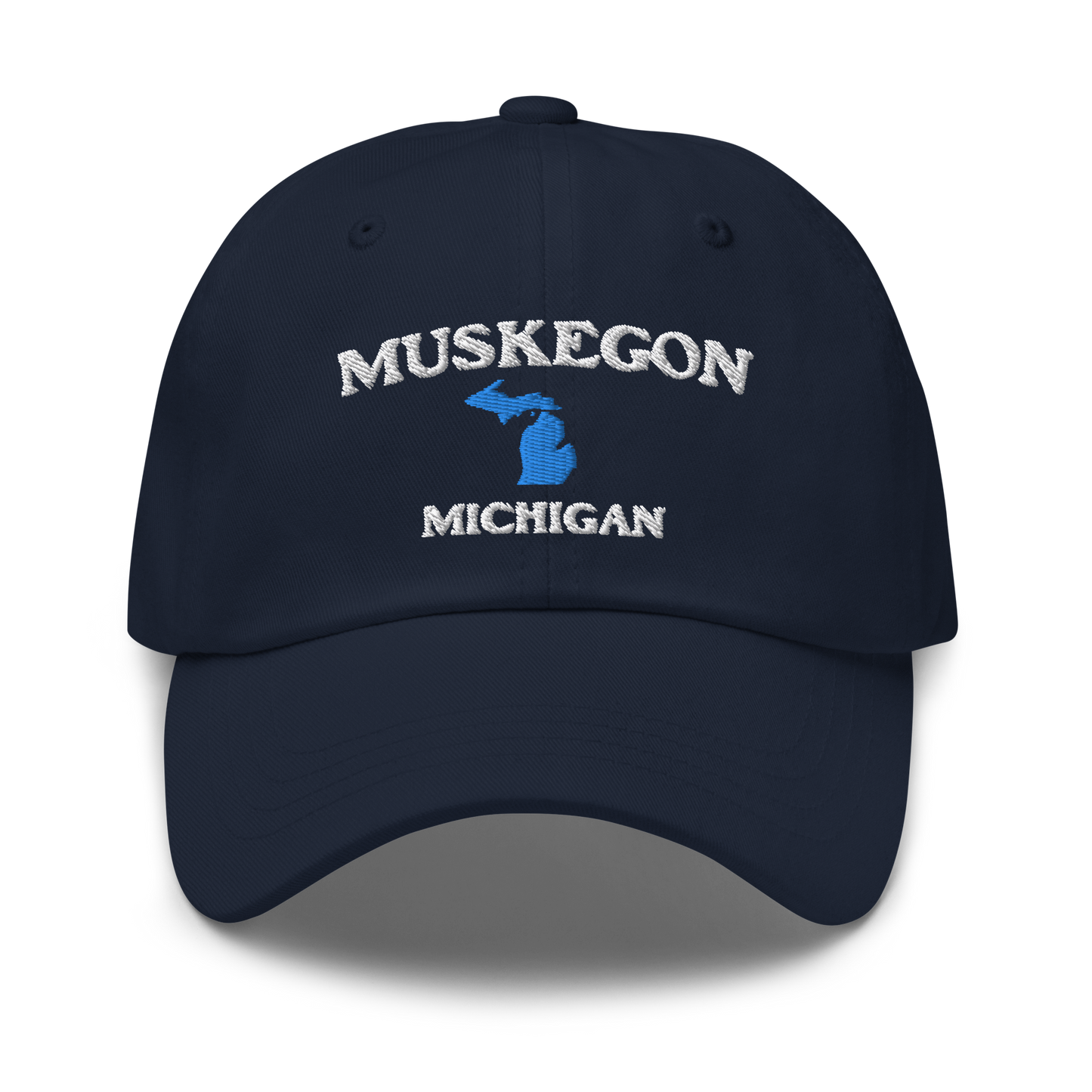 'Muskegon Michigan' Dad Hat (w/ Michigan Outline)