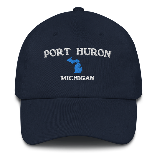 'Port Huron Michigan' Dad Hat (w/ Michigan Outline)