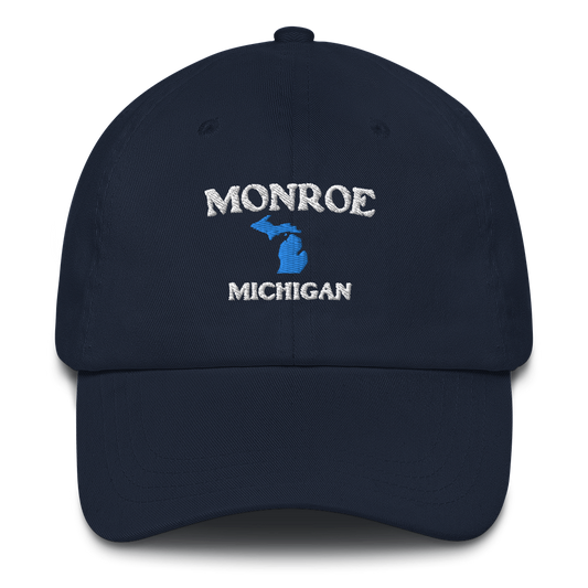 'Monroe Michigan' Dad Hat (w/ Michigan Outline)