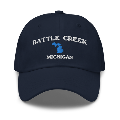 'Battle Creek Michigan' Dad Hat (w/ Michigan Outline)