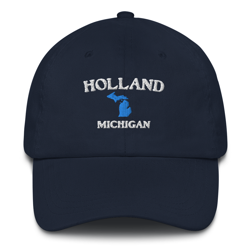 'Holland Michigan' Dad Hats (w/ Michigan Outline)