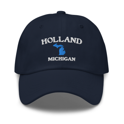 'Holland Michigan' Dad Hats (w/ Michigan Outline)