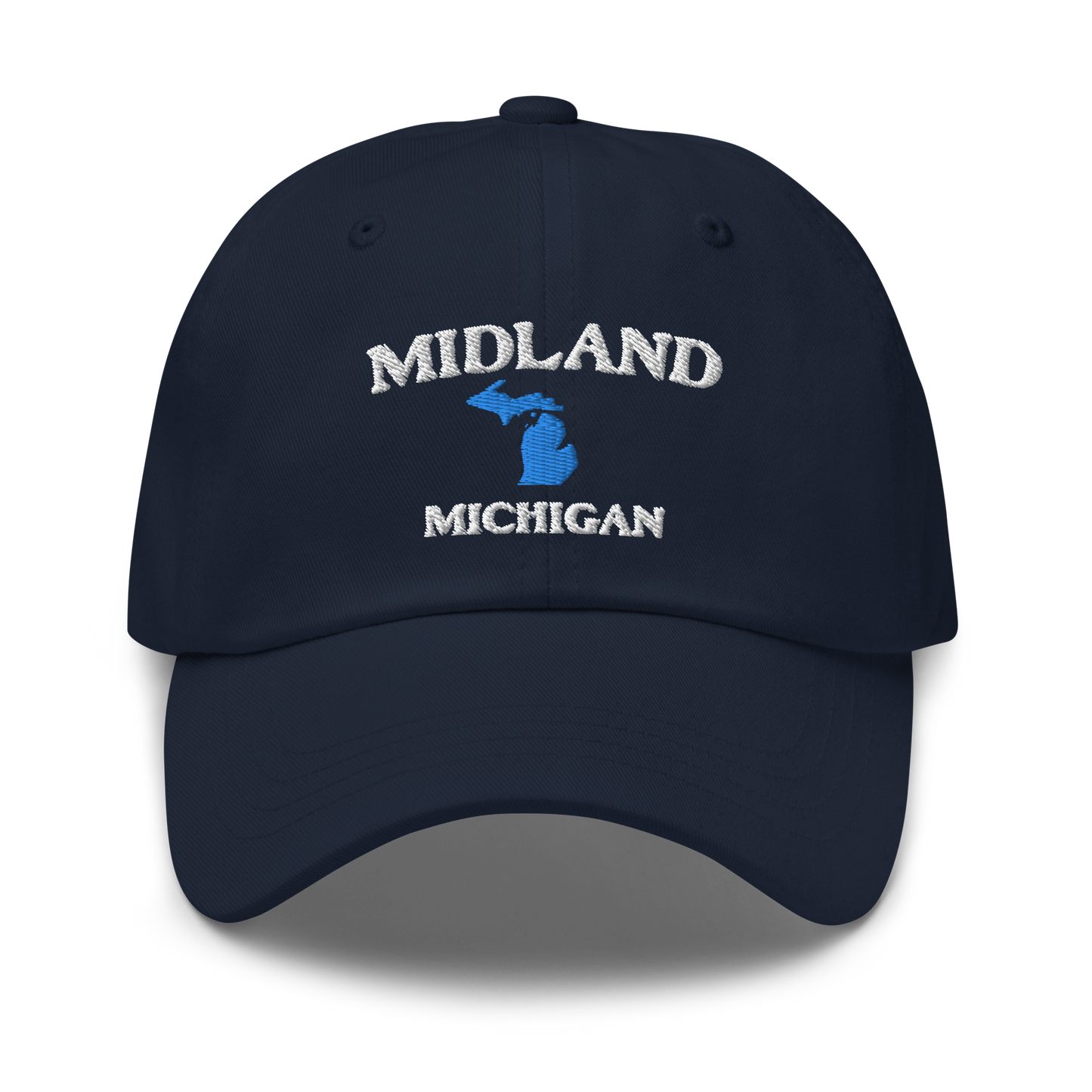 'Midland Michigan' Dad Hat (w/ Michigan Outline)