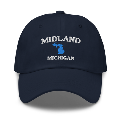 'Midland Michigan' Dad Hat (w/ Michigan Outline)