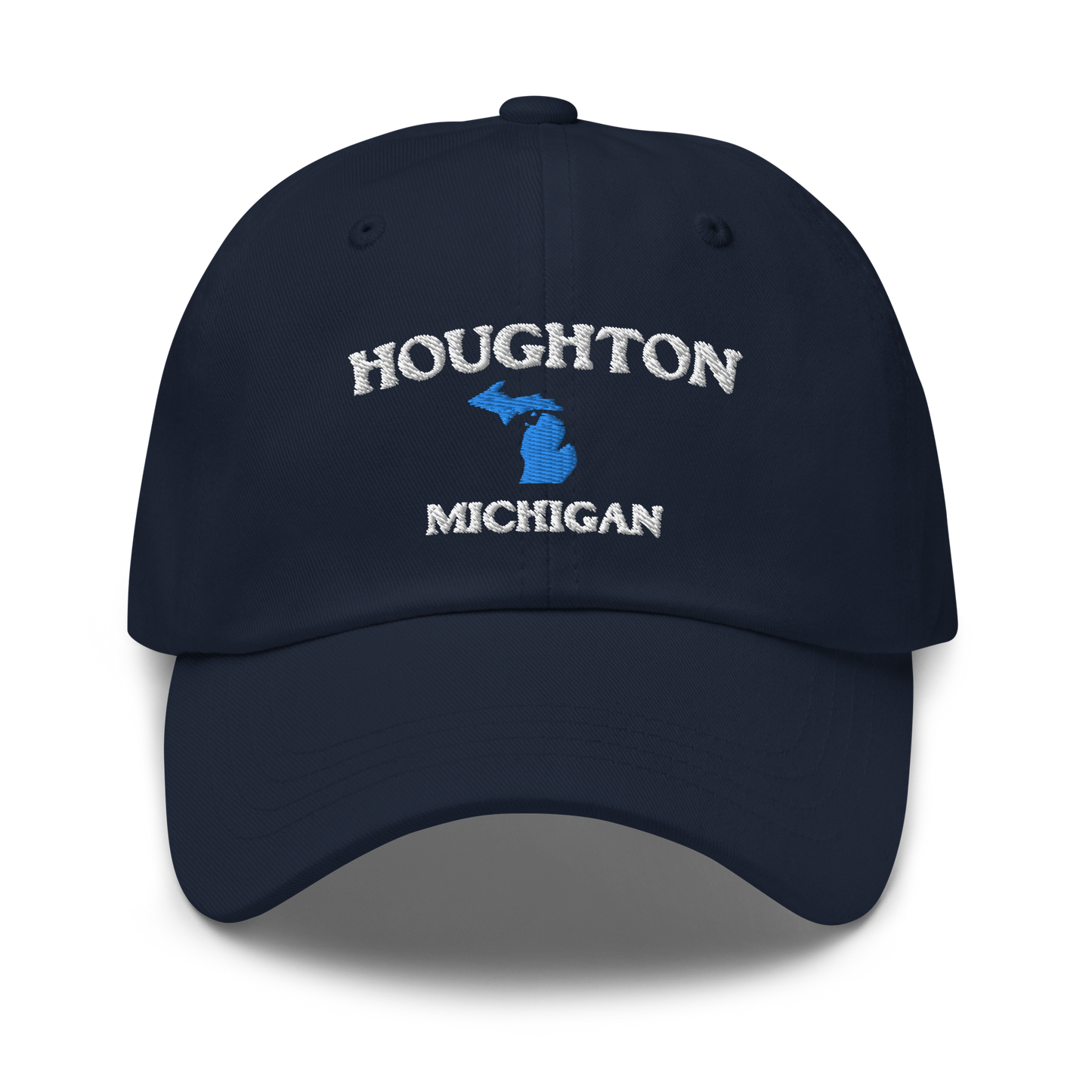 'Houghton Michigan' Dad Hat (w/ Michigan Outline)