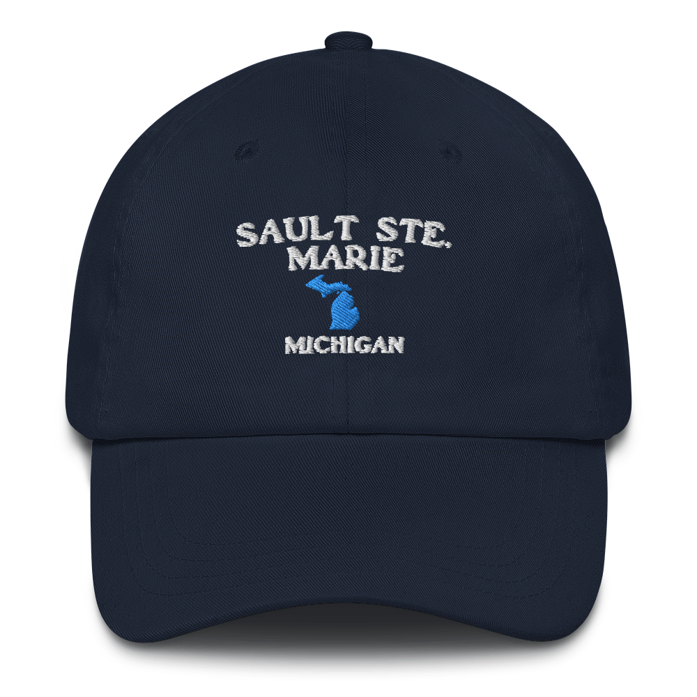 'Sault Ste. Marie' Dad Hat (w/ Michigan Outline)